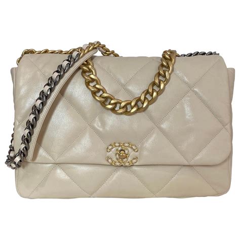 chanel bags beige price|large Chanel shoulder bag.